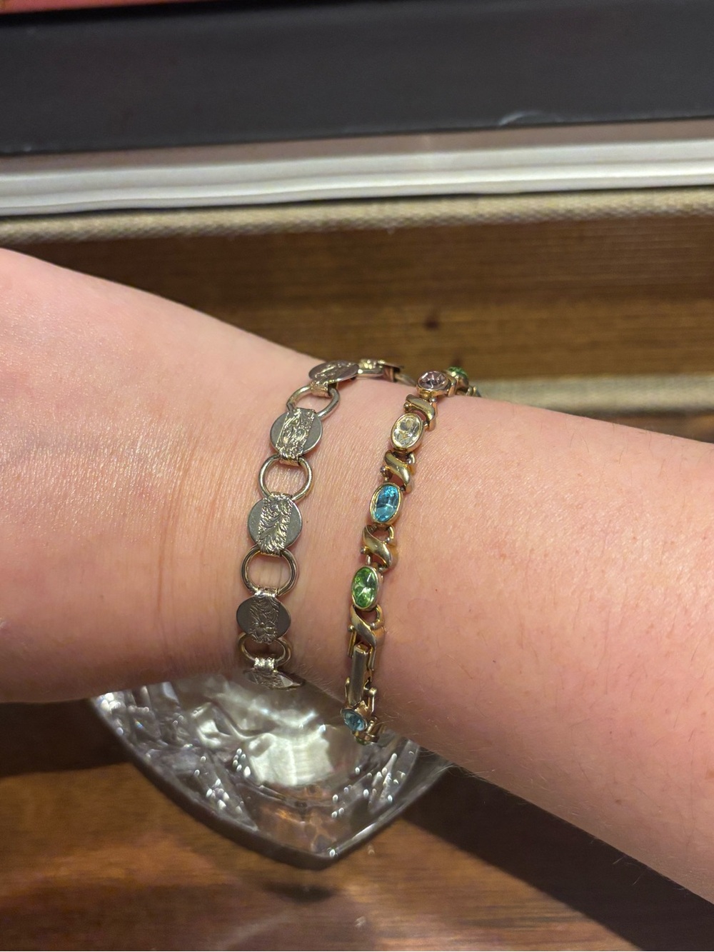 Sarah Coventry “Young and Gay” Etched Bracelet